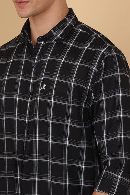 Black Checks Shirt