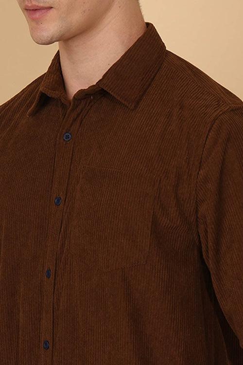 Brown Plain Shirt
