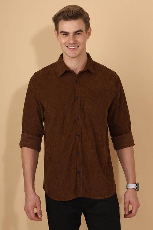 Brown Plain Shirt