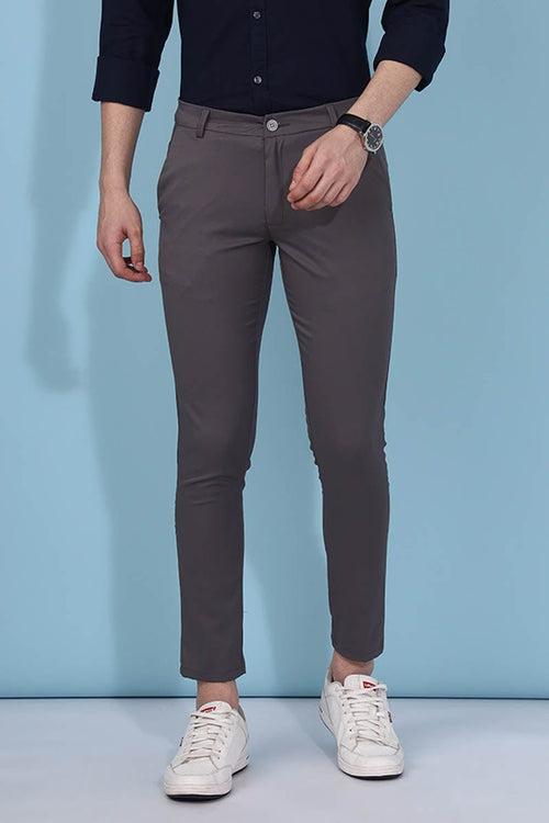 Grey Plain Trouser