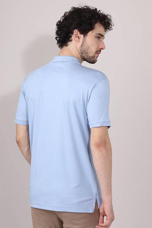 SkyBlue Plain Polo