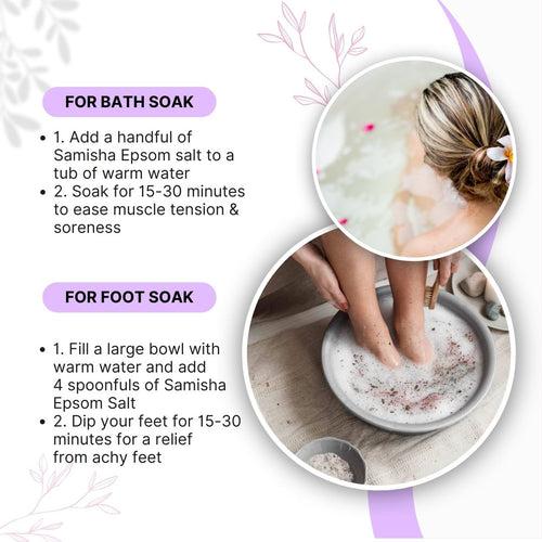 Lavender Epsom Salt For Pain Relief - 400gm