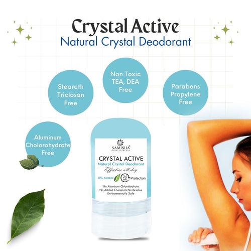 Crystal Body Unisex Natural Aluminum-Free Deodorant Roll On