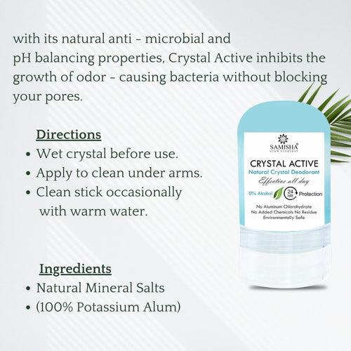 Crystal Body Unisex Natural Aluminum-Free Deodorant Roll On