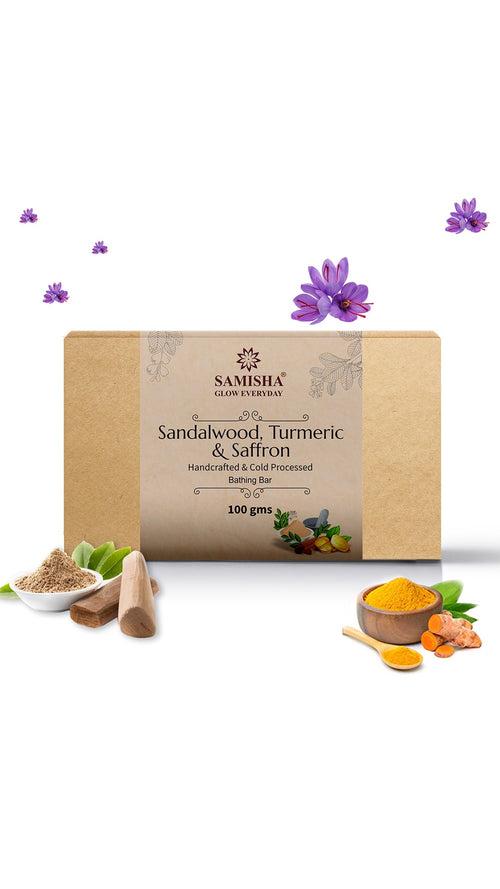 Sandalwood, Saffron & Turmeric Soap - 100gm