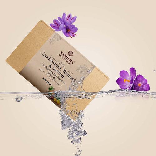 Sandalwood, Saffron & Turmeric Soap - 100gm