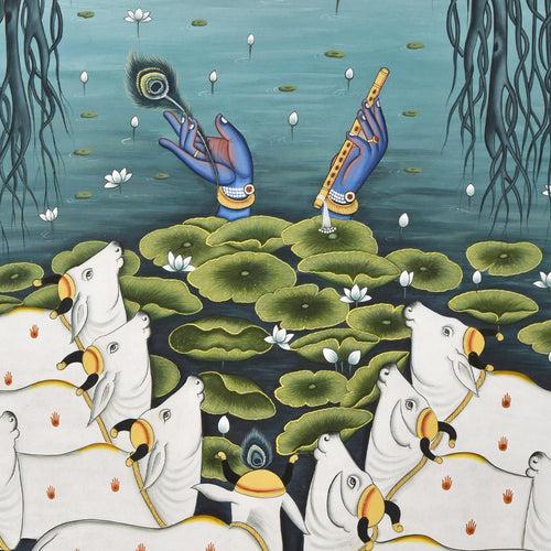 Krishna in Lotus Pond - 05