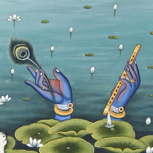 Krishna in Lotus Pond - 05