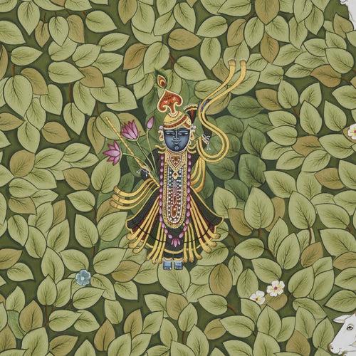 Shrinathji in Leaves