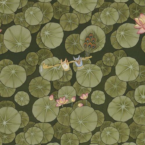 Krishna in Lotus Pond - 01