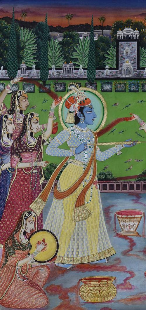 Radha Krishna Playing Holi