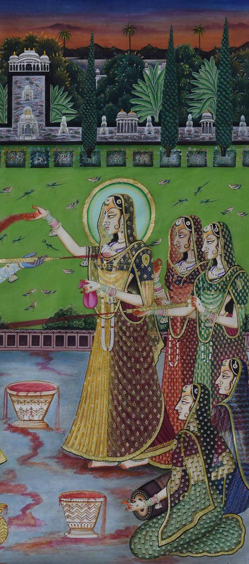 Radha Krishna Playing Holi