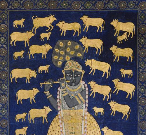 Shrinathji With Cows - 02