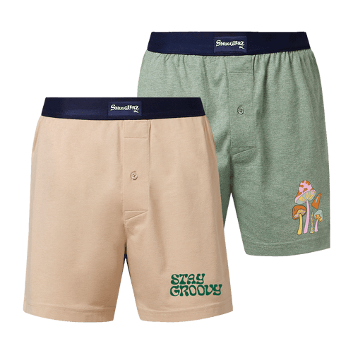 Stay Groovy Mens Boxer 2pc Pack