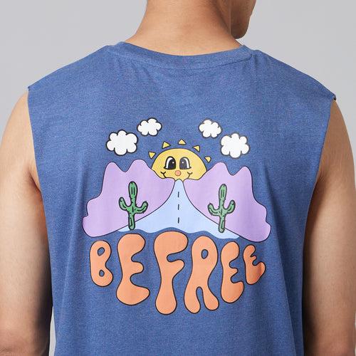 Be Free Mens Sleeveless T-Shirt