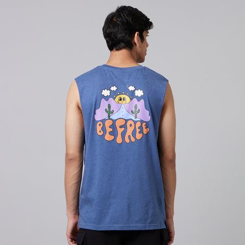 Be Free Mens Sleeveless T-Shirt