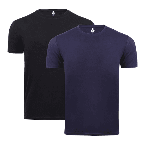 Men's TENCEL™ Modal-Round Neck-Black Navy