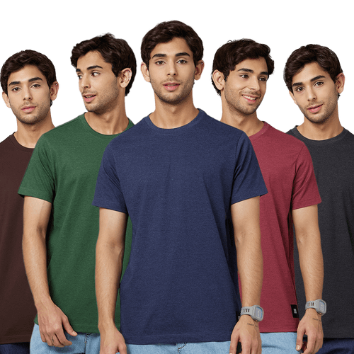 Men's ARMOR Crew Neck T-shirt 5 PC PACK 2