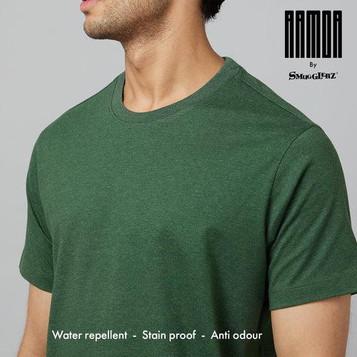 Men's-ARMOR-Crew Neck T-shirt-Forest Green