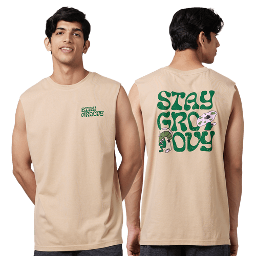 Stay Groovy Mens Sleeveless T-Shirt