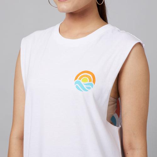 Summer Vibes Women Sleeveless T-Shirt