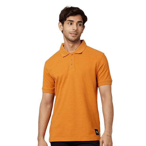 Men's-ARMOR-Polo T-shirt-Orange Marmalade