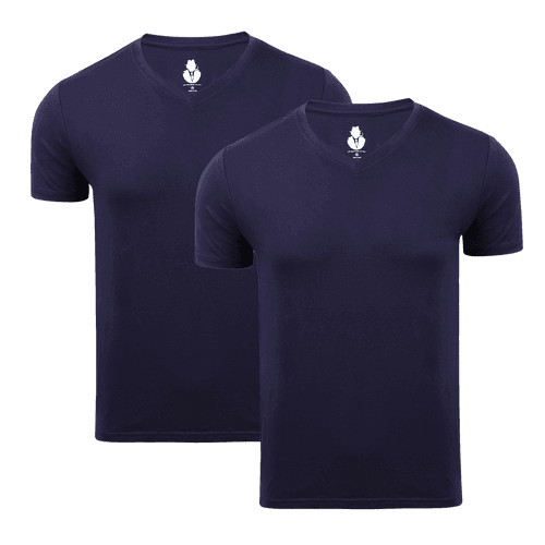 Men's TENCEL™ Modal-V Neck-Navy Navy