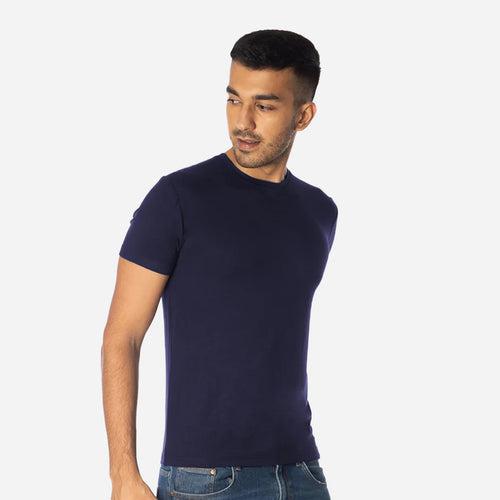 Men's TENCEL™ Modal-Round Neck-Navy Navy