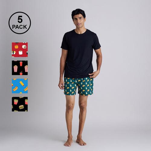 Snack Attack Men's Boxers 5pc Pack