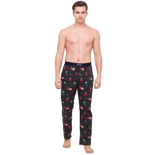 Go Play Elves (Black) Mens Pajama