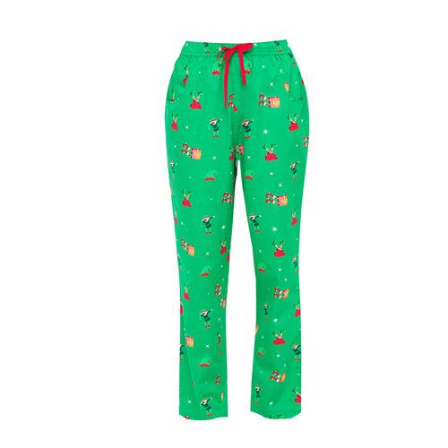 Go Play Elves (Green) Women X'Mas Pajama