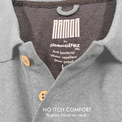 Men's ARMOR Polo T-shirt-Light Grey