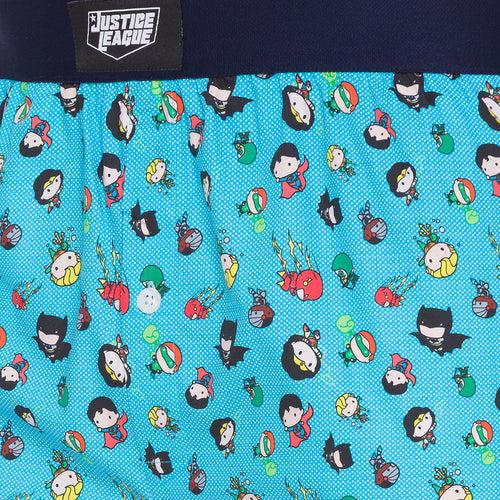 Justice League™️ CHIBI Men's Boxer-Blue