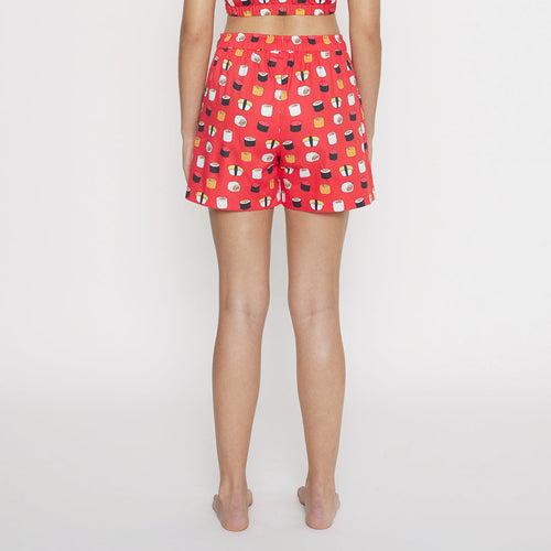 Sushi Me-Red Women's Boxer