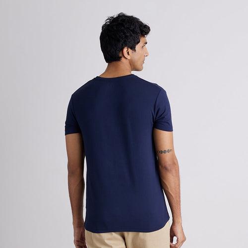 Men's TENCEL™ Modal-Round Neck-Navy Blue