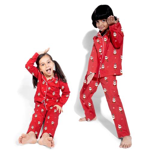 Disco Santa X'Mas Nightsuit - Girls & Boys