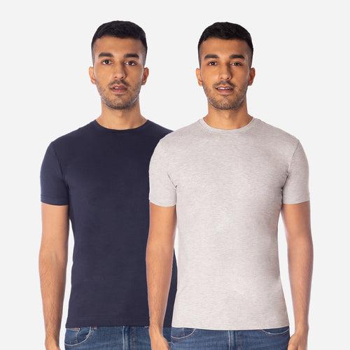 Men's TENCEL™ Modal-Round Neck-Navy Grey