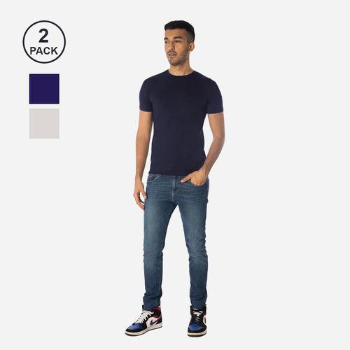 Men's TENCEL™ Modal-Round Neck-Navy Grey