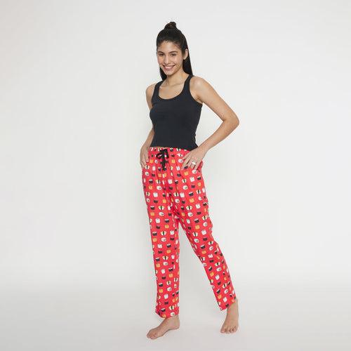 Sushi Me-Red Women's Pyjama