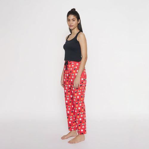 Sushi Me-Red Women's Pyjama