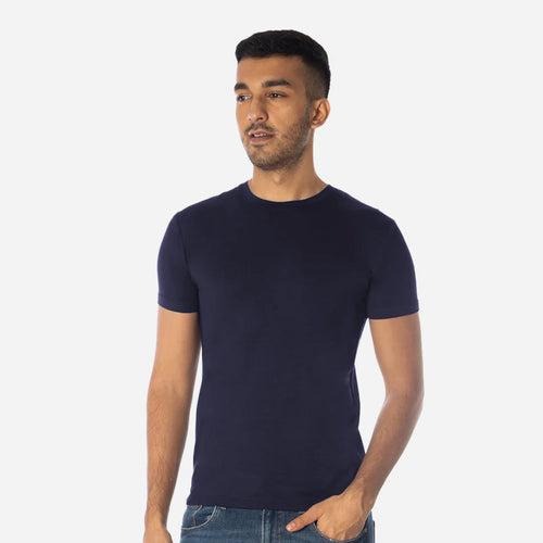 Men's TENCEL™ Modal-Round Neck-Navy Grey