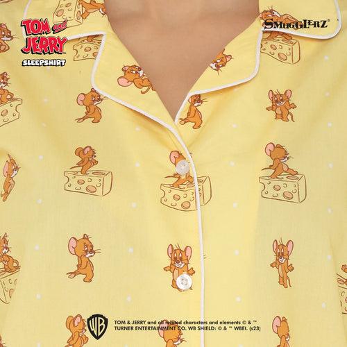 Tom and Jerry™️-GET CHEESY-Women's Sleepshirt