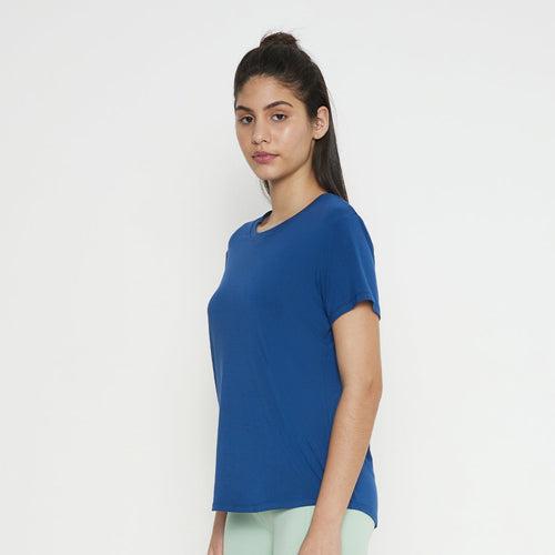 Women's TENCEL™ Modal-Round Neck-Poseidon Blue