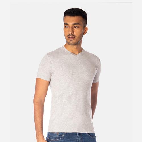 Men's TENCEL™ Modal-V Neck-Navy Grey