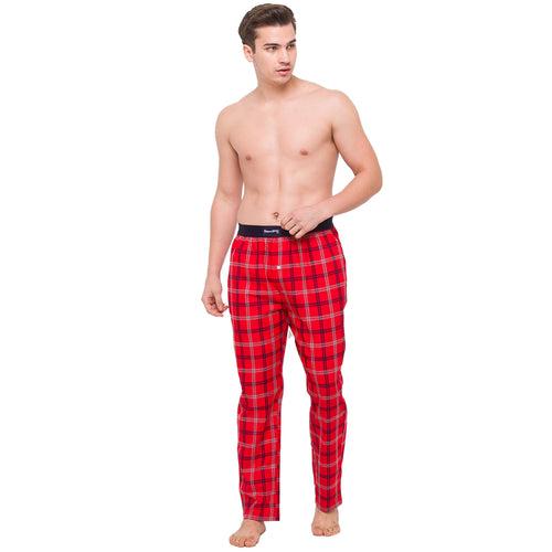 Cheery Red Checks Mens Pajama