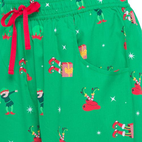 Go Play Elves (Green) Women X'Mas Pajama