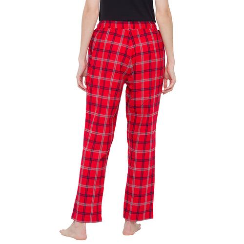 Cheery Red Checks Women X'Mas Pajama