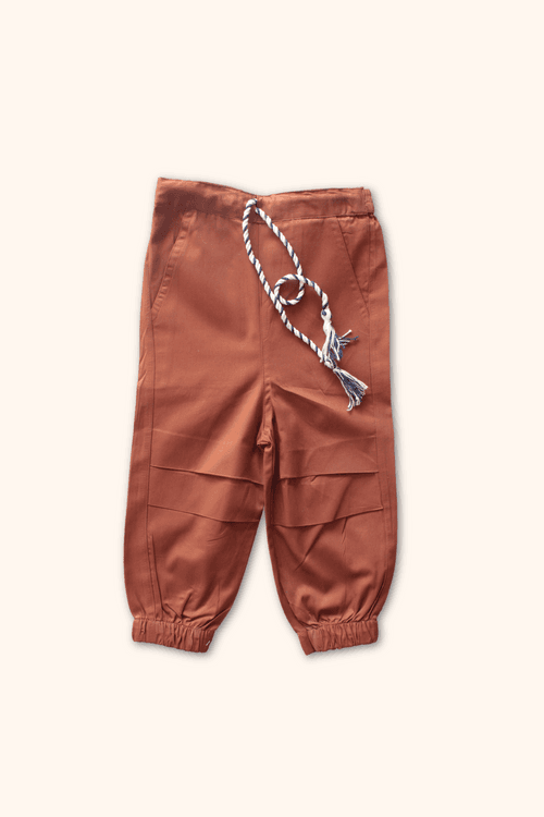 Boys Bahamas Resort Wear Set - Orange & Brown