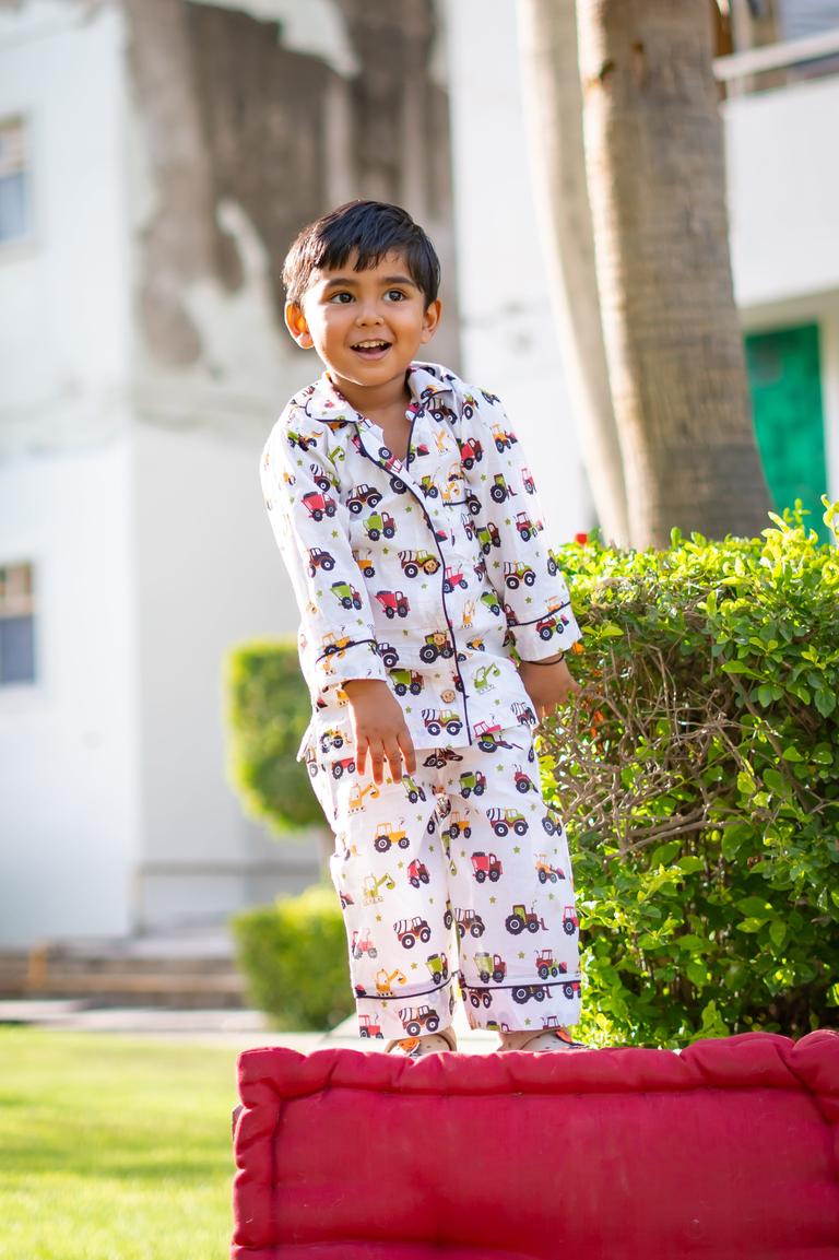 Pure Soft Cotton Printed Night Suit - Farmville