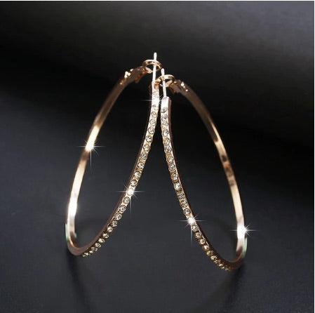 Golden Hoop Earrings